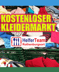 Kostenloser Kleidermarkt mit Nikolaus-Überraschung beim HelferTeam Rothenburgsort vom gemeinnützigen Trägerverein Bürger helfen Bürgern e.V. Hamburg