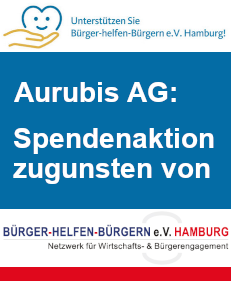Aurubis AG - Spendenaktion für Bürger helfen Bürgern e.V. Hamburg
